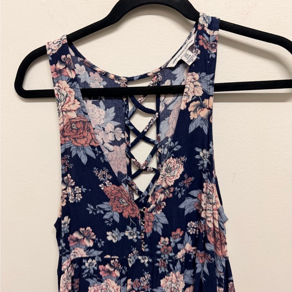 American Eagle Outfitters Navy Floral Dress - Picture 3 of 6